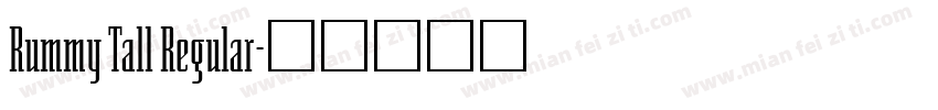 Rummy Tall Regular字体转换